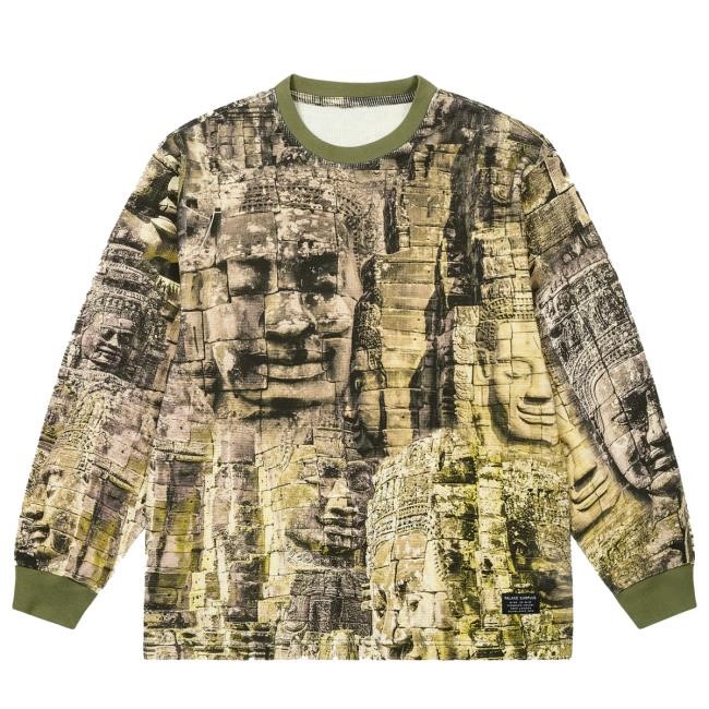 2-Tone Waffle LS Shirt Camo - Spring 2025 - Palace Community